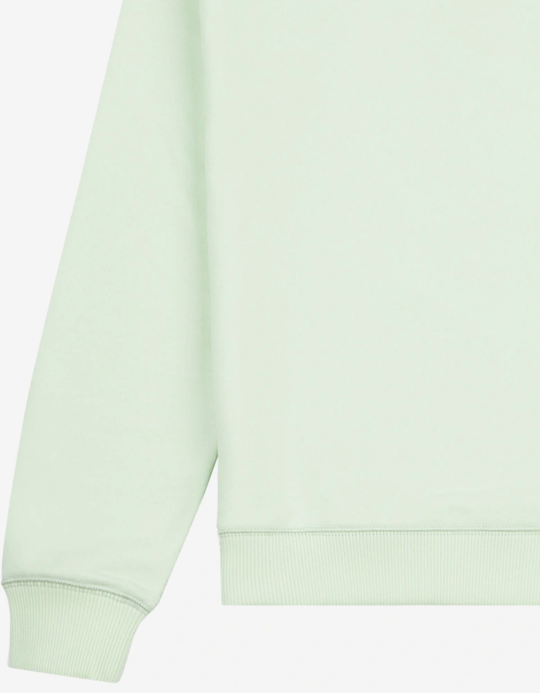 Girls French Terry Small Logo Sweatshirt in Green