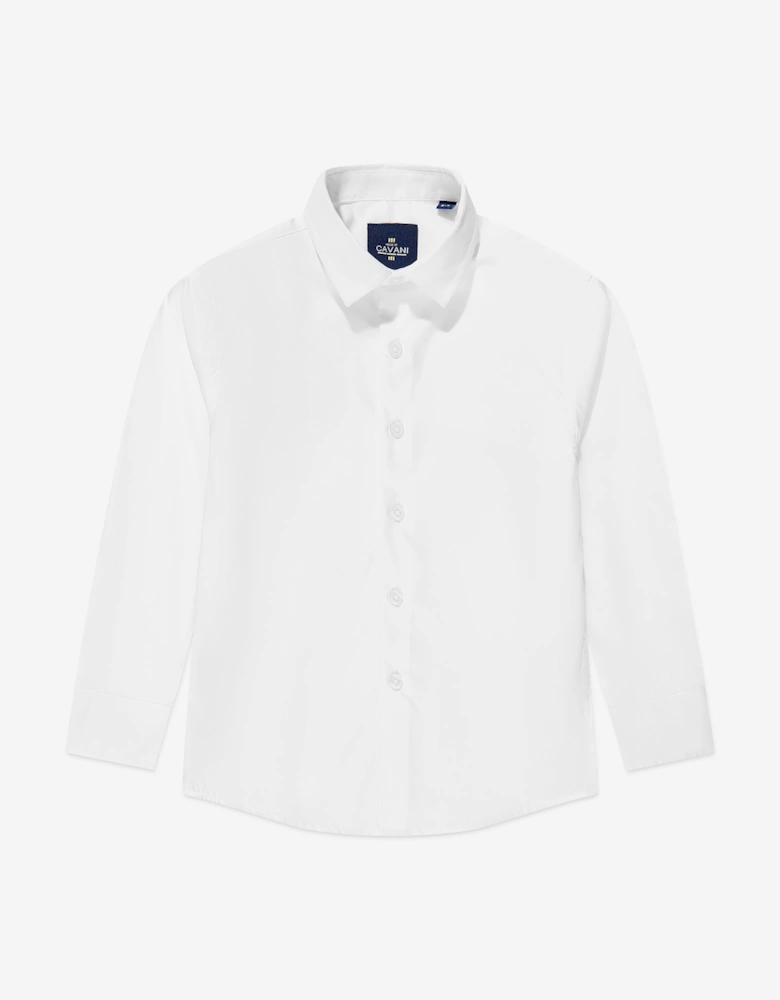 Boys Miatti Long Sleeve Shirt in White