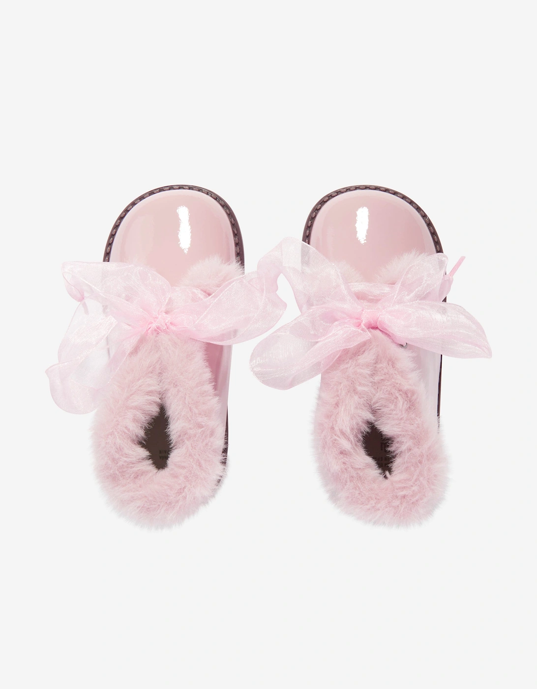 Girls Patent Leather Boots in Pink