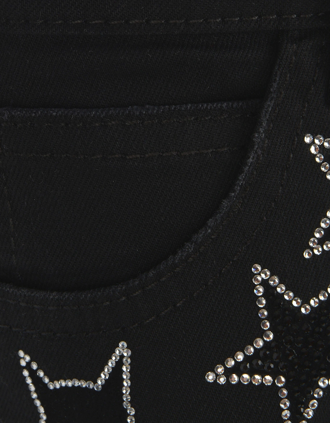 Girls Diamante Cat Woman Jeans