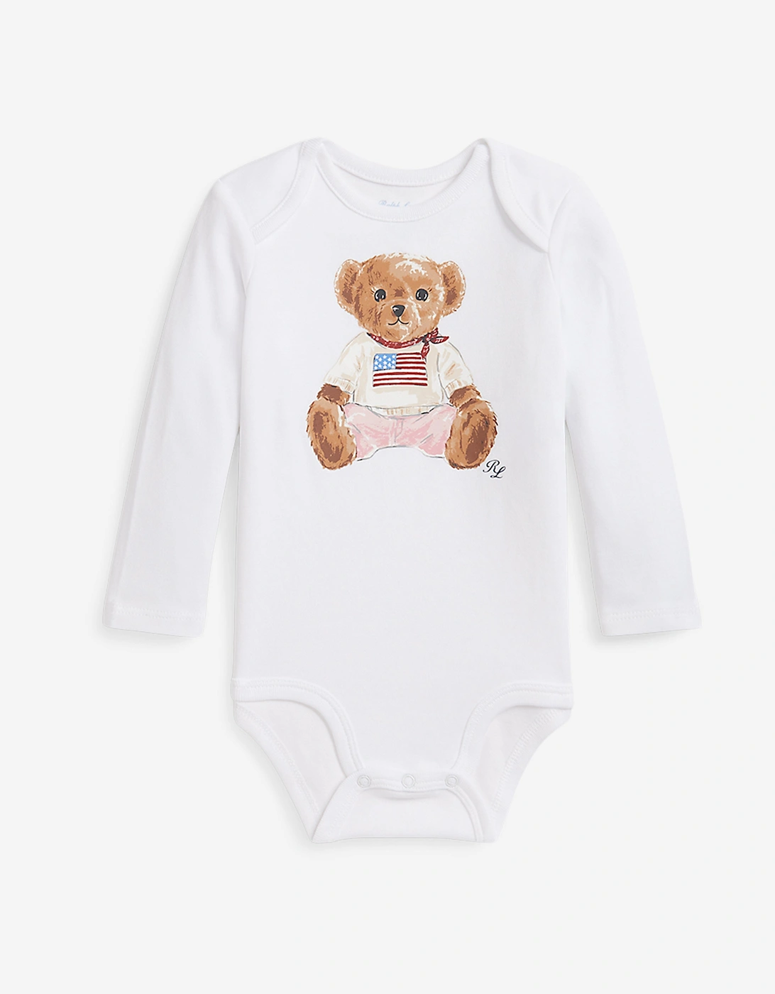 Baby Girls Bear Bodysuit Gift Set in White