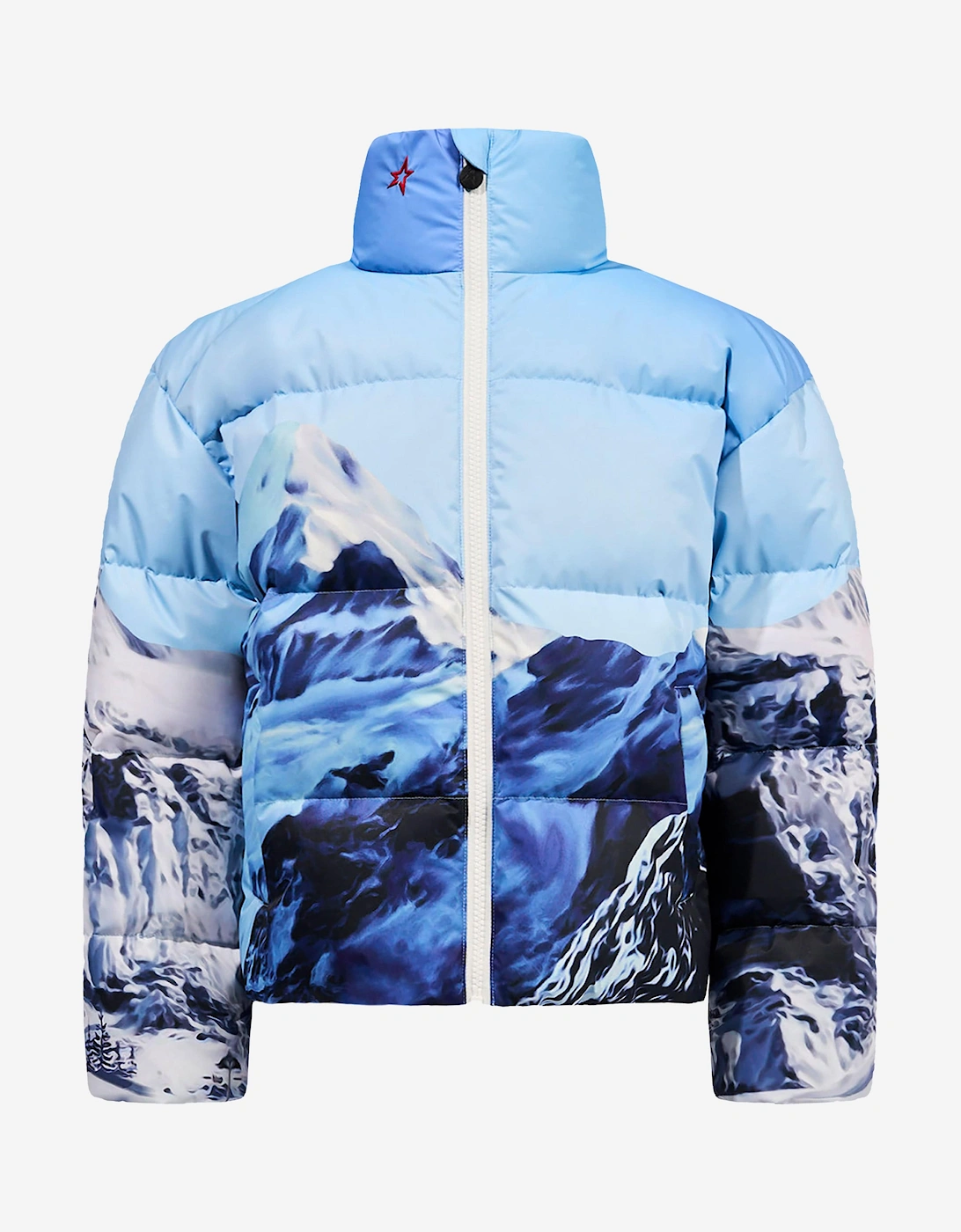 Kids Nuuk Down Puffer Jacket in Blue, 5 of 4