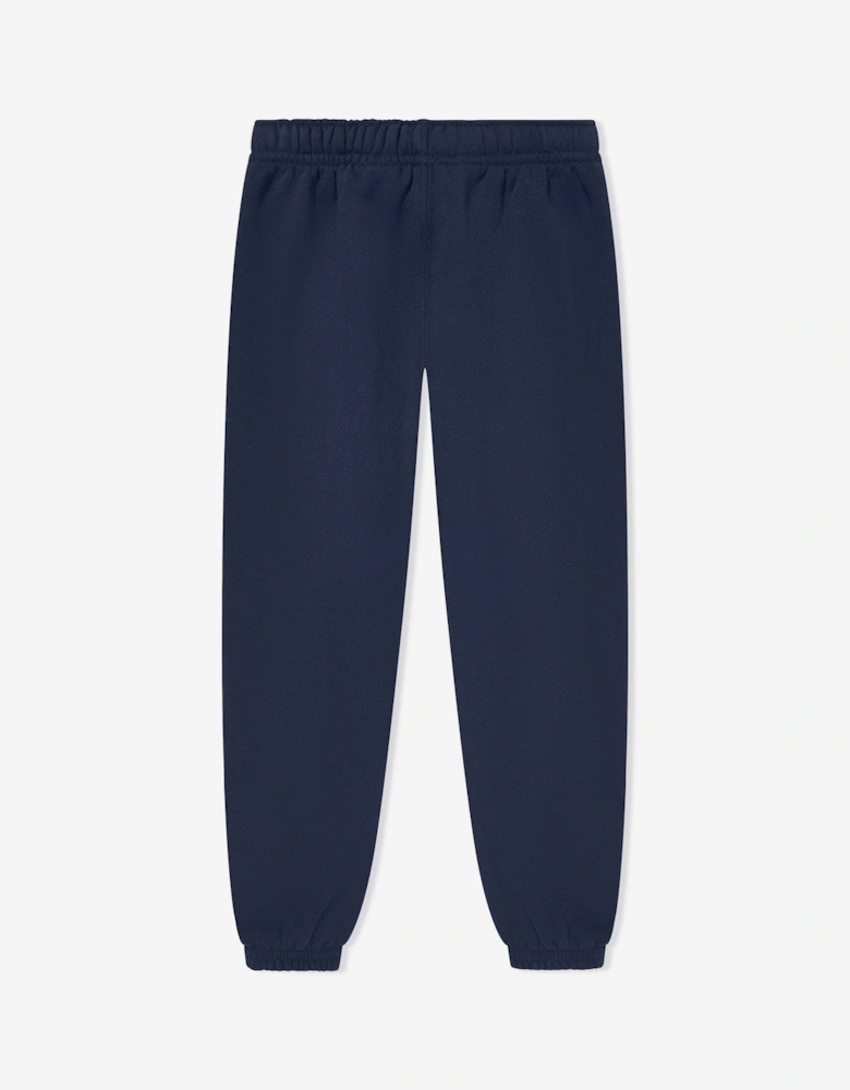 Girls Side Stripe Joggers in Navy