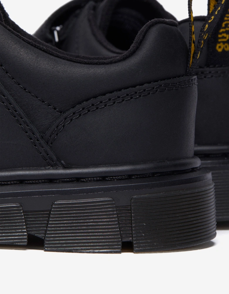 Boys Raffe Leather Strap Shoes in Black