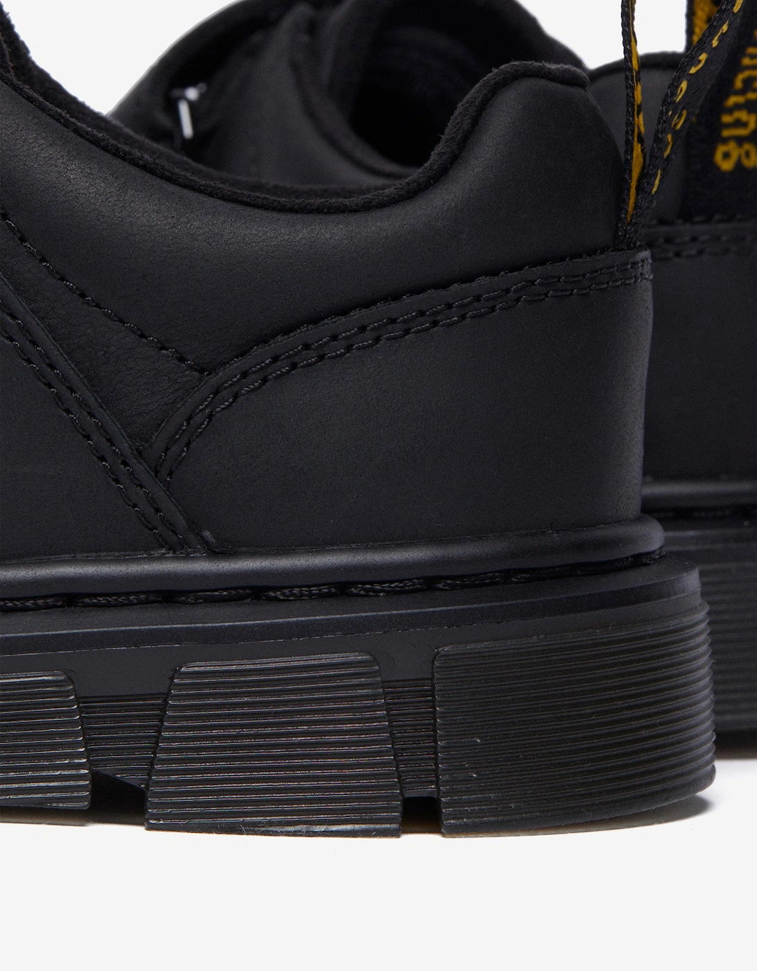 Boys Raffe Leather Strap Shoes in Black