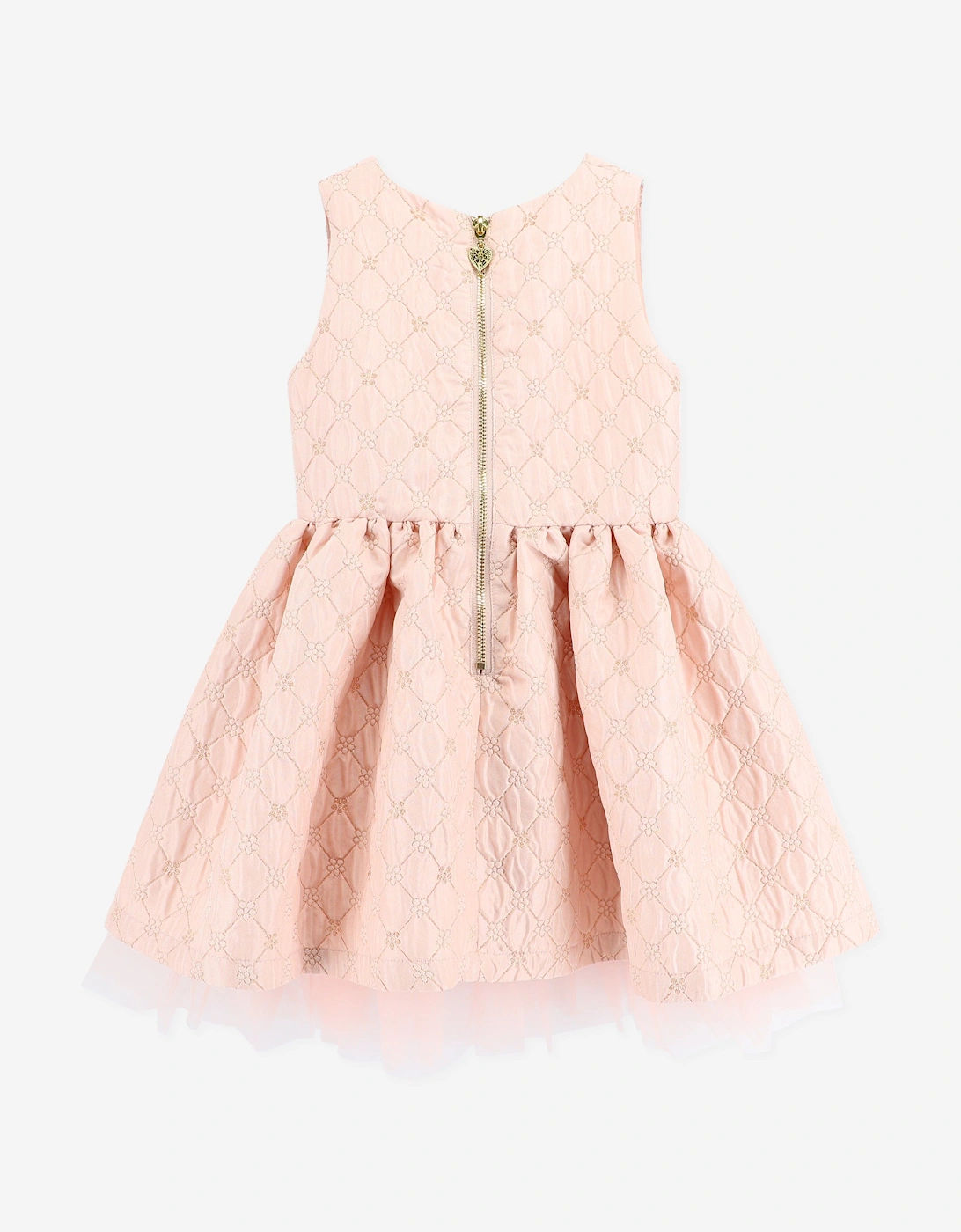 Angels Face Girls Monty Flower Jacquard Dress in Pink