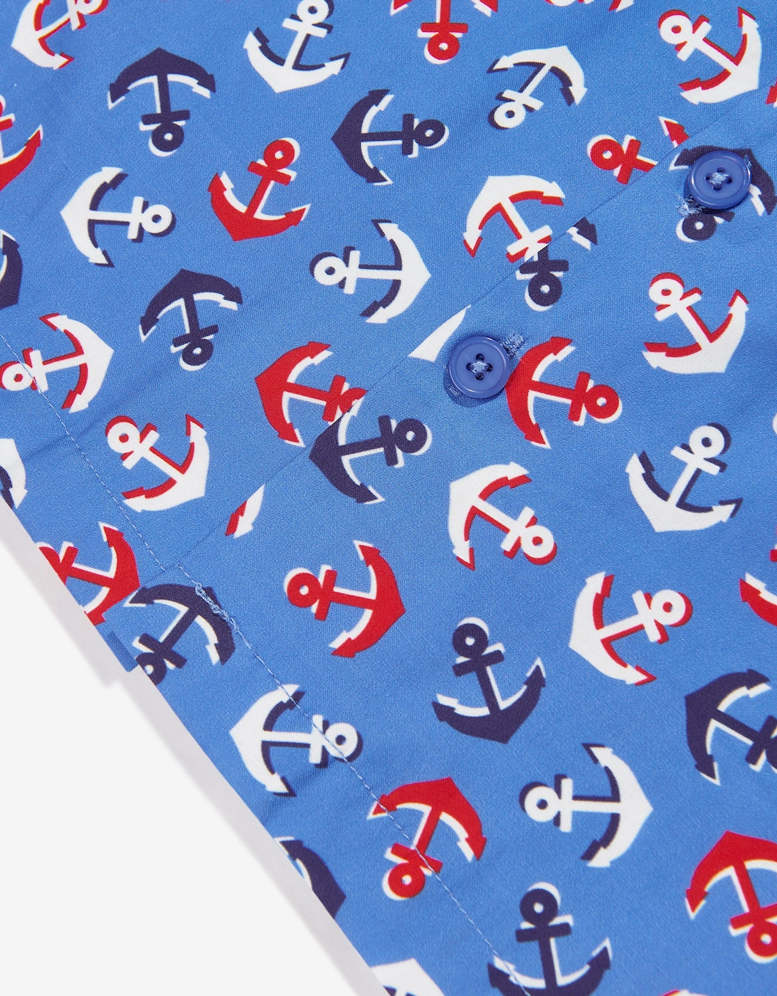 Boys Anchor Shirt in Blue