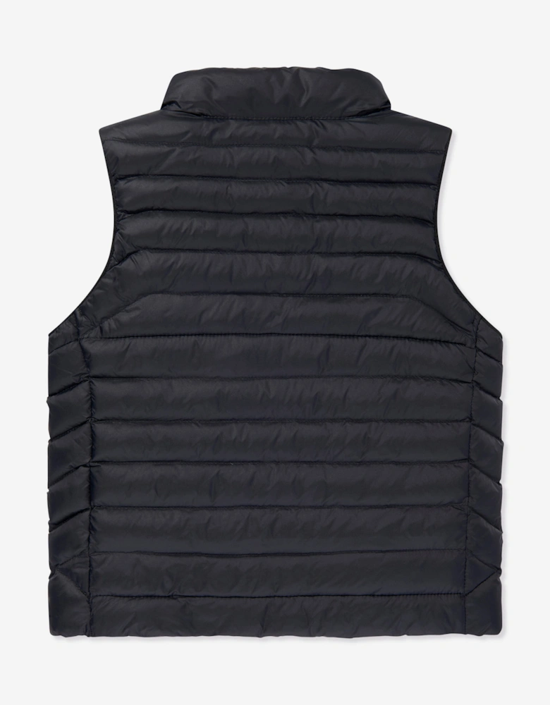 Boys Colden Packable Gilet in Black