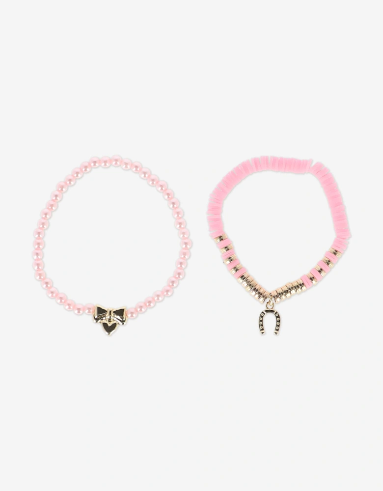 Angels Face Girls Cowgirl Bracelet Set in Pink