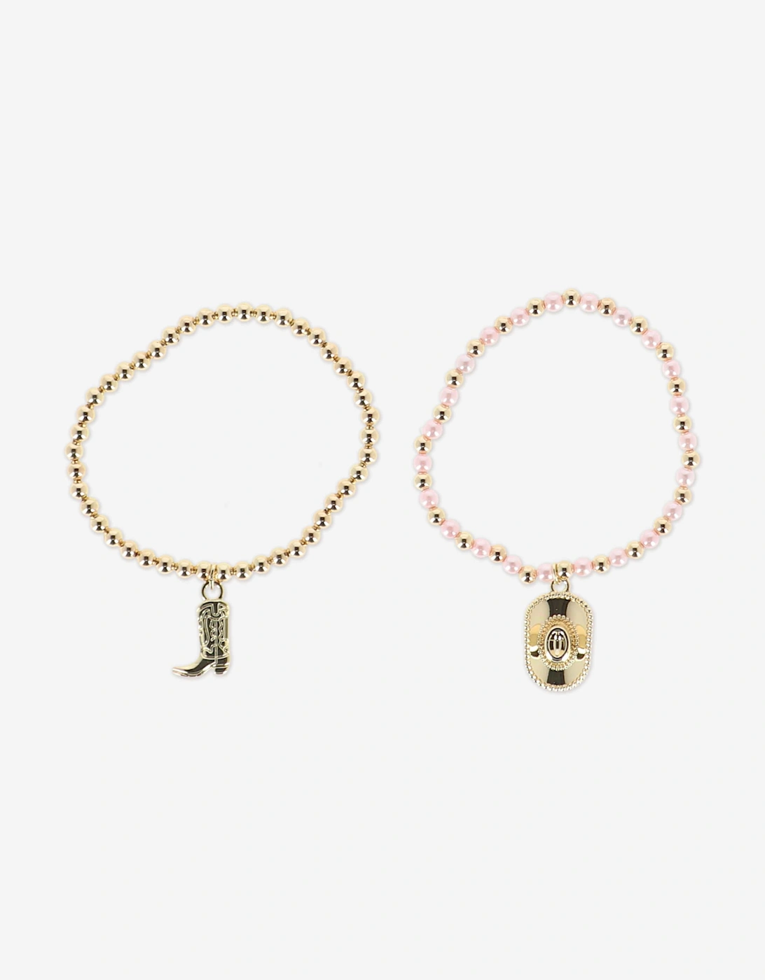 Angels Face Girls Cowgirl Bracelet Set in Pink