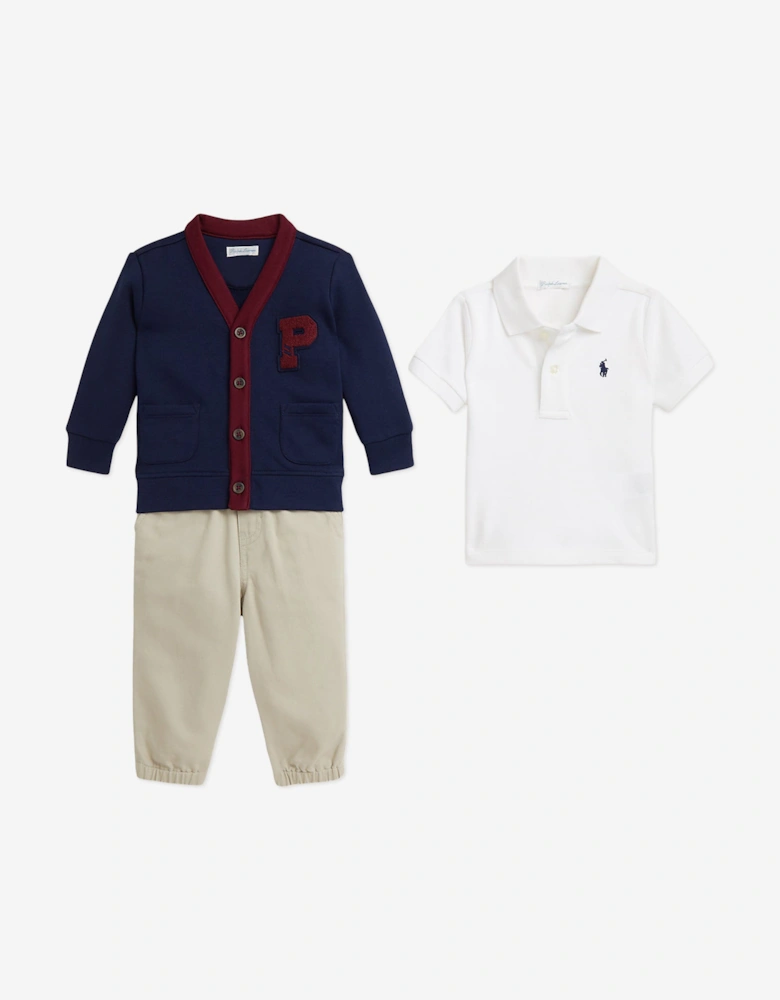 Baby Boys Trouser Set in Navy
