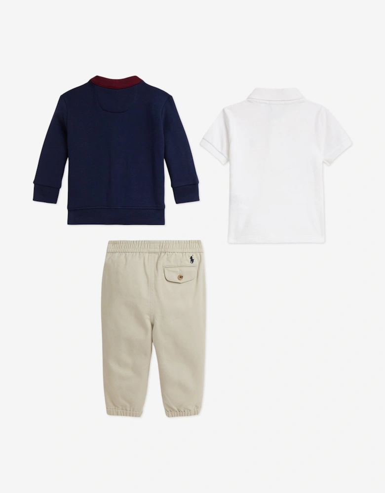 Baby Boys Trouser Set in Navy