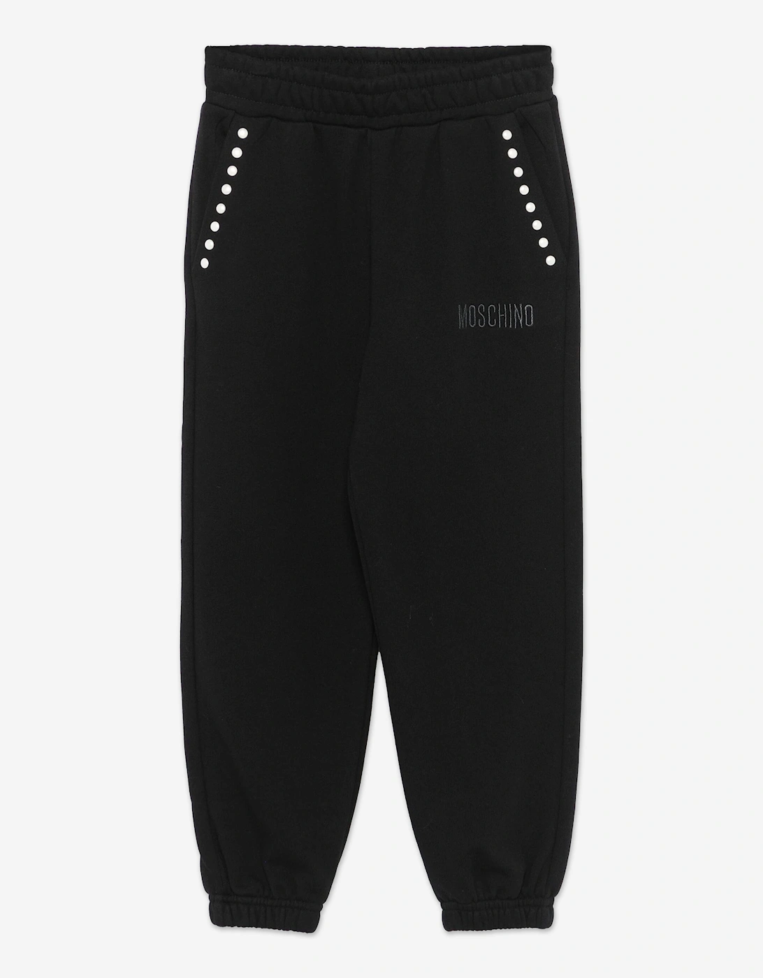 Girls Peace Pearls Joggers in Black, 5 of 4