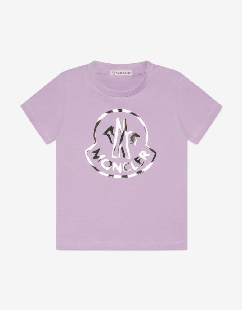 Enfant Baby Girls Logo T-Shirt in Lilac