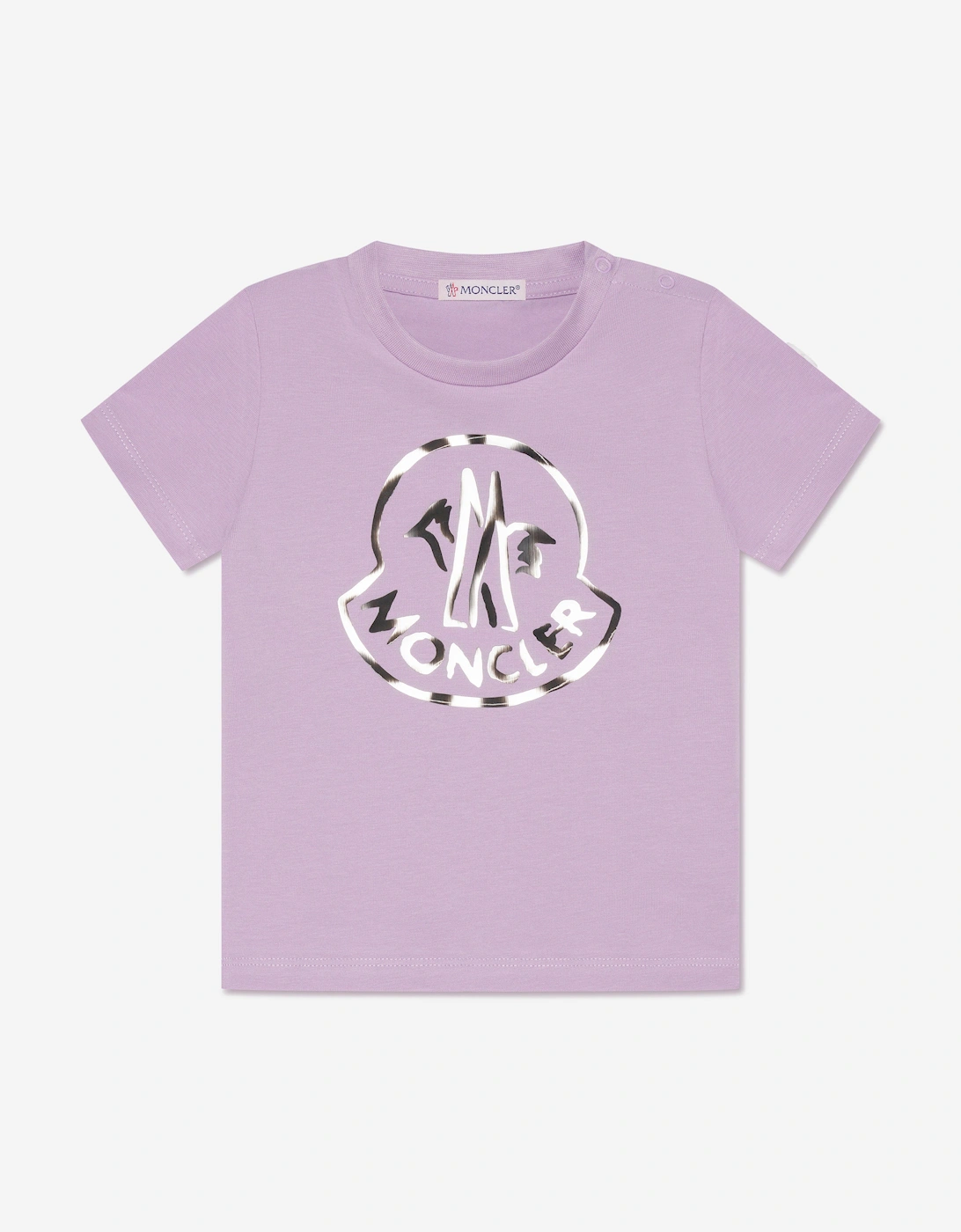 Enfant Baby Girls Logo T-Shirt in Lilac, 5 of 4