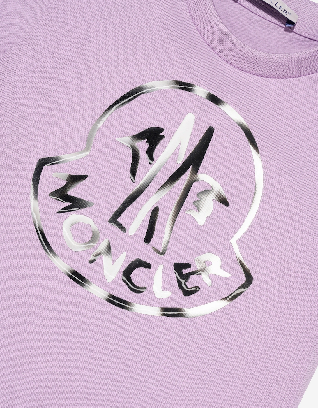 Enfant Baby Girls Logo T-Shirt in Lilac