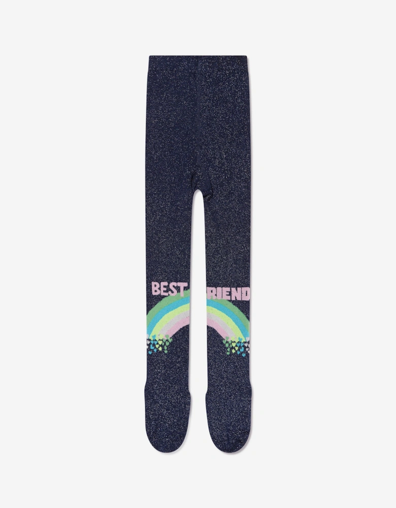 Billieblush Girls Best Friend Tights in Navy