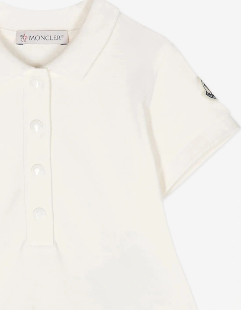 Baby Girls Polo Dress in Ivory