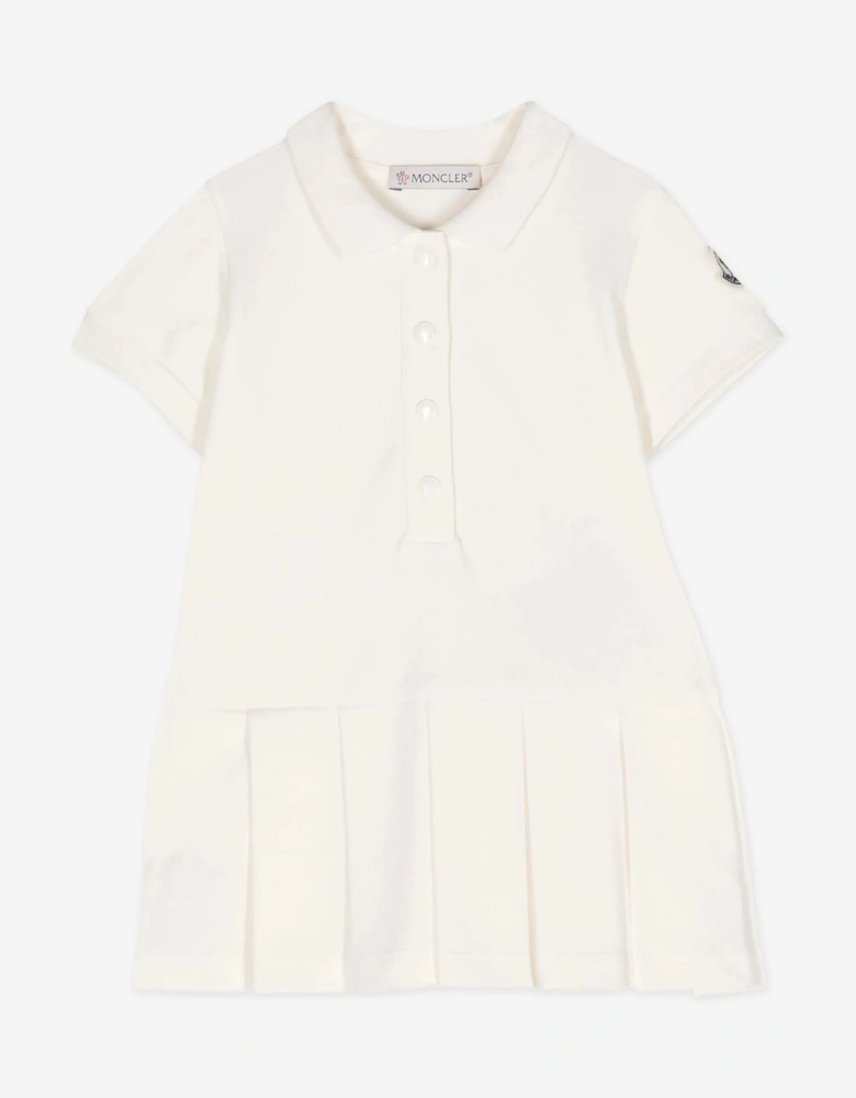 Baby Girls Polo Dress in Ivory