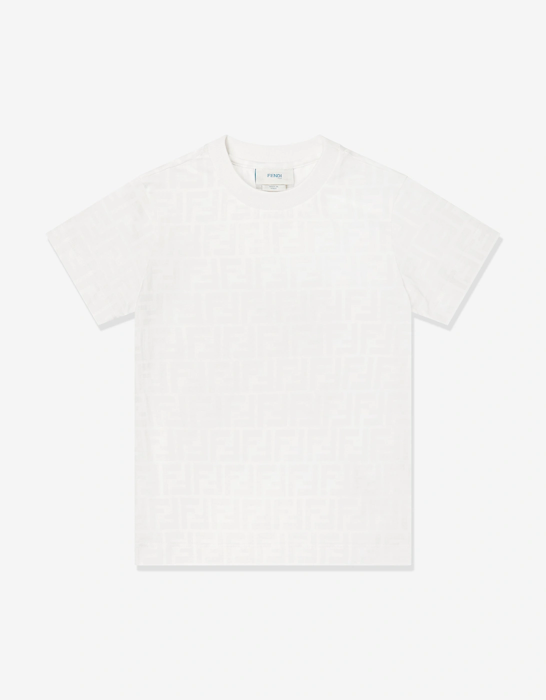 Kids FF Logo T-Shirt in White, 5 of 4