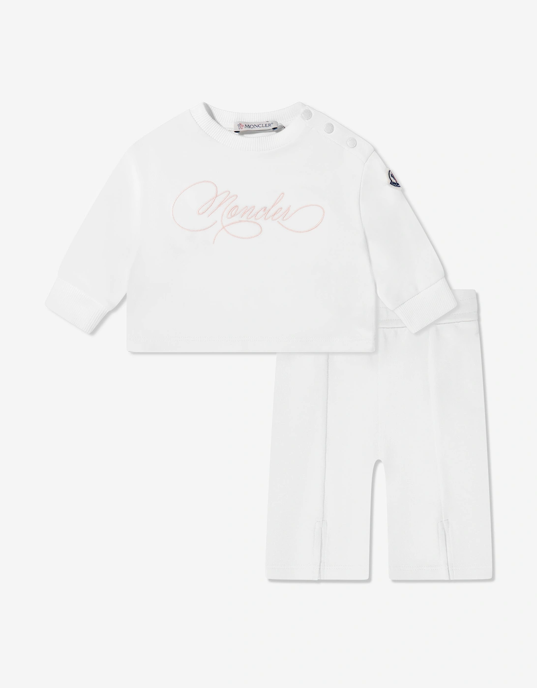 Baby Girls Logo Tracksuit in Ivory, 5 of 4