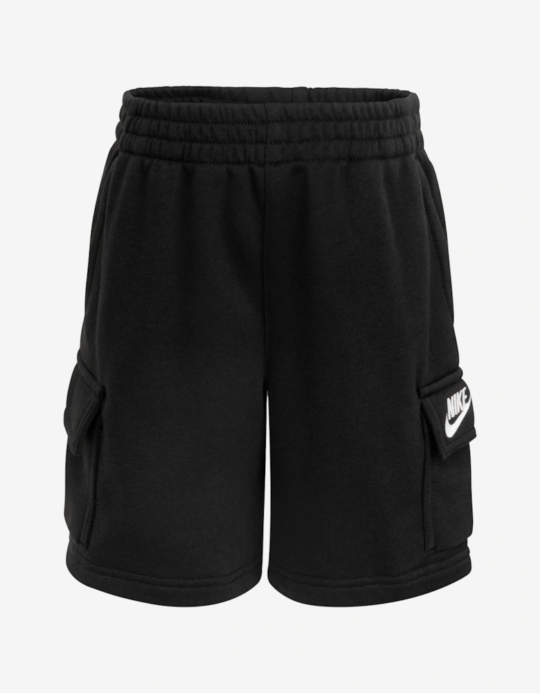 Kids Cargo Shorts in Black