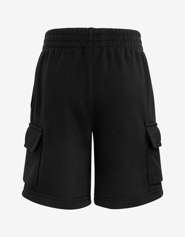 Kids Cargo Shorts in Black