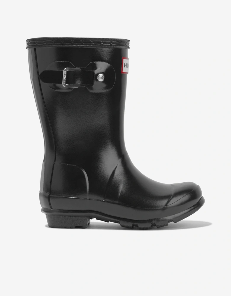 Kids Original Gloss Wellington Boots in Black