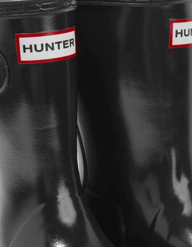 Kids Original Gloss Wellington Boots in Black