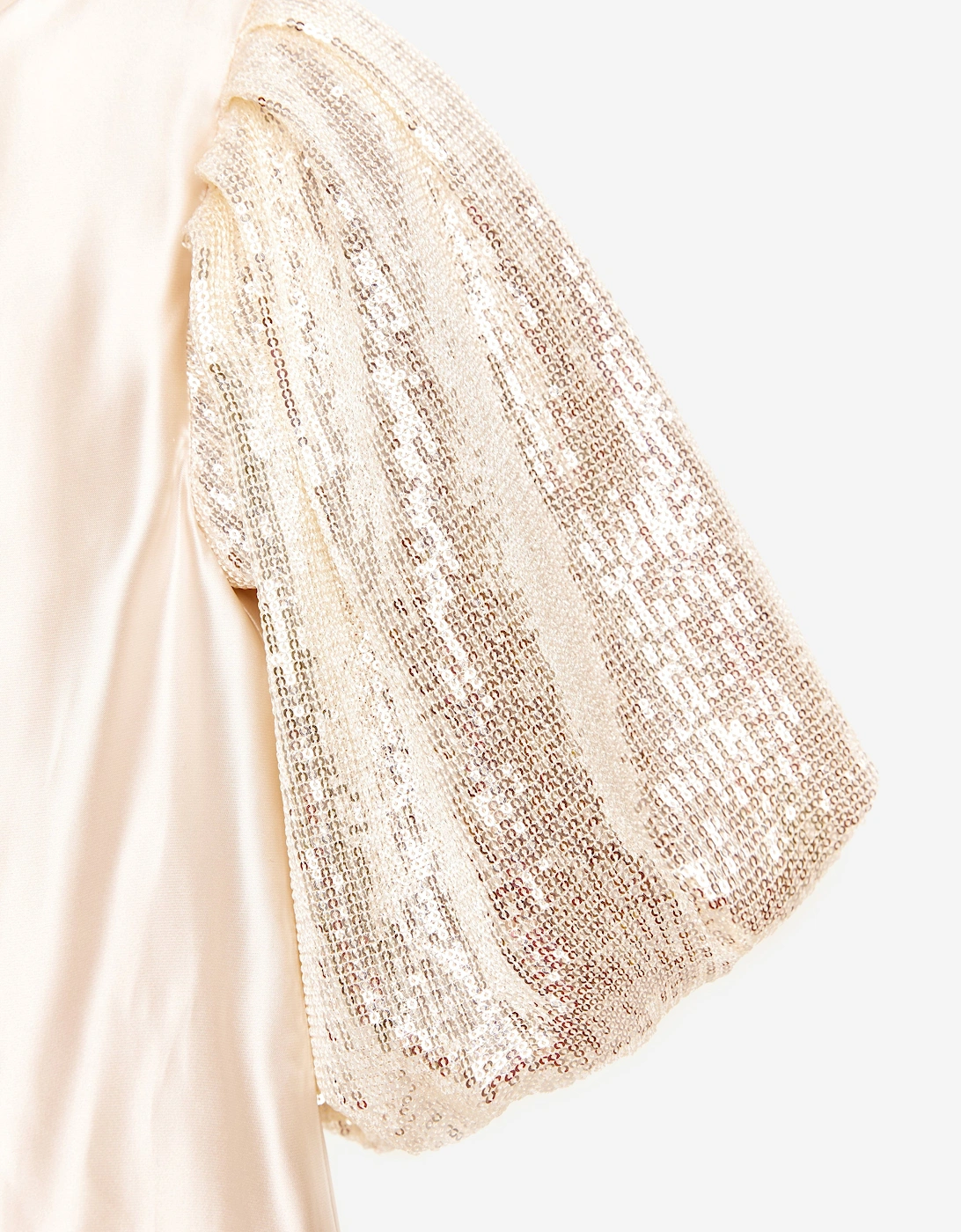 BCBGMAXAZRIA Girls Satin Dress in Gold