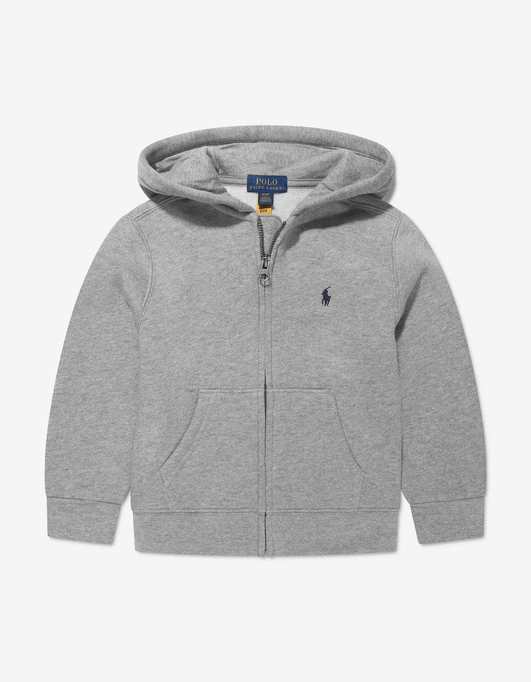 Boys Logo Zip Up Top in Grey, 6 of 5