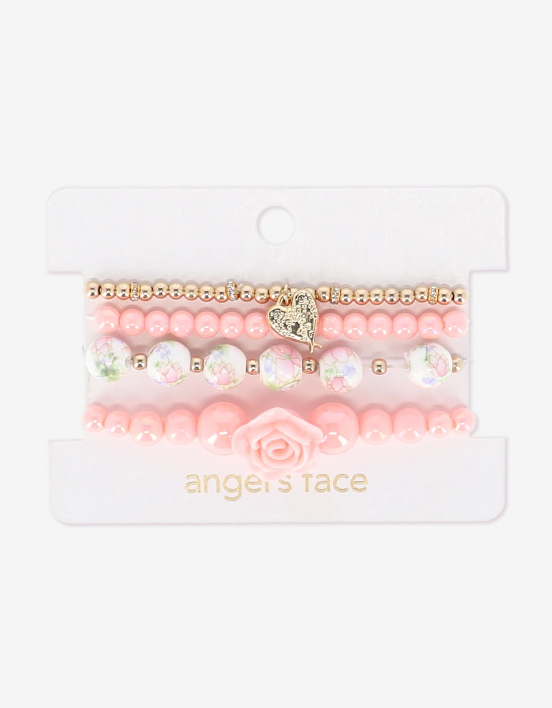 Angels Face Girls Rose Bracelet Set in Pink, 3 of 2