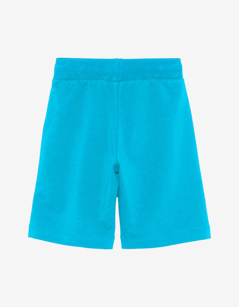 Boys Logo Print Shorts in Blue