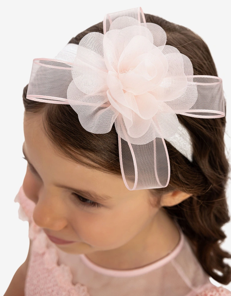Baby Girls Dress with Tulle Skirt in Pink