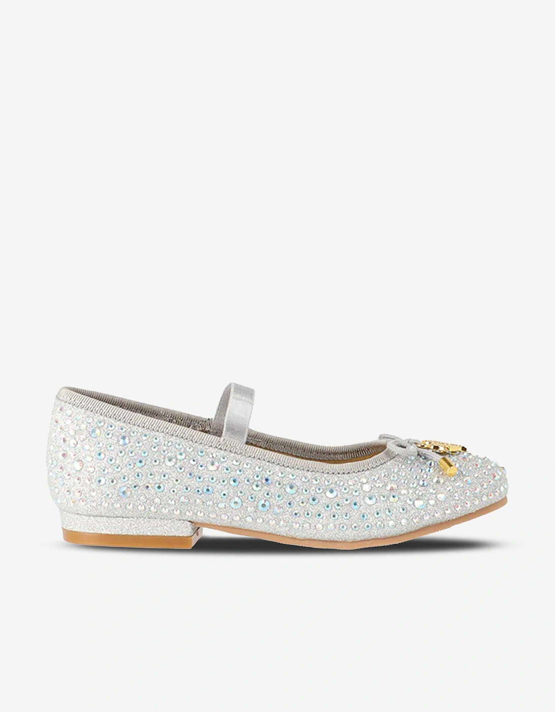 Angels Face Girls Maya Crystal Shoes in Silver, 4 of 3