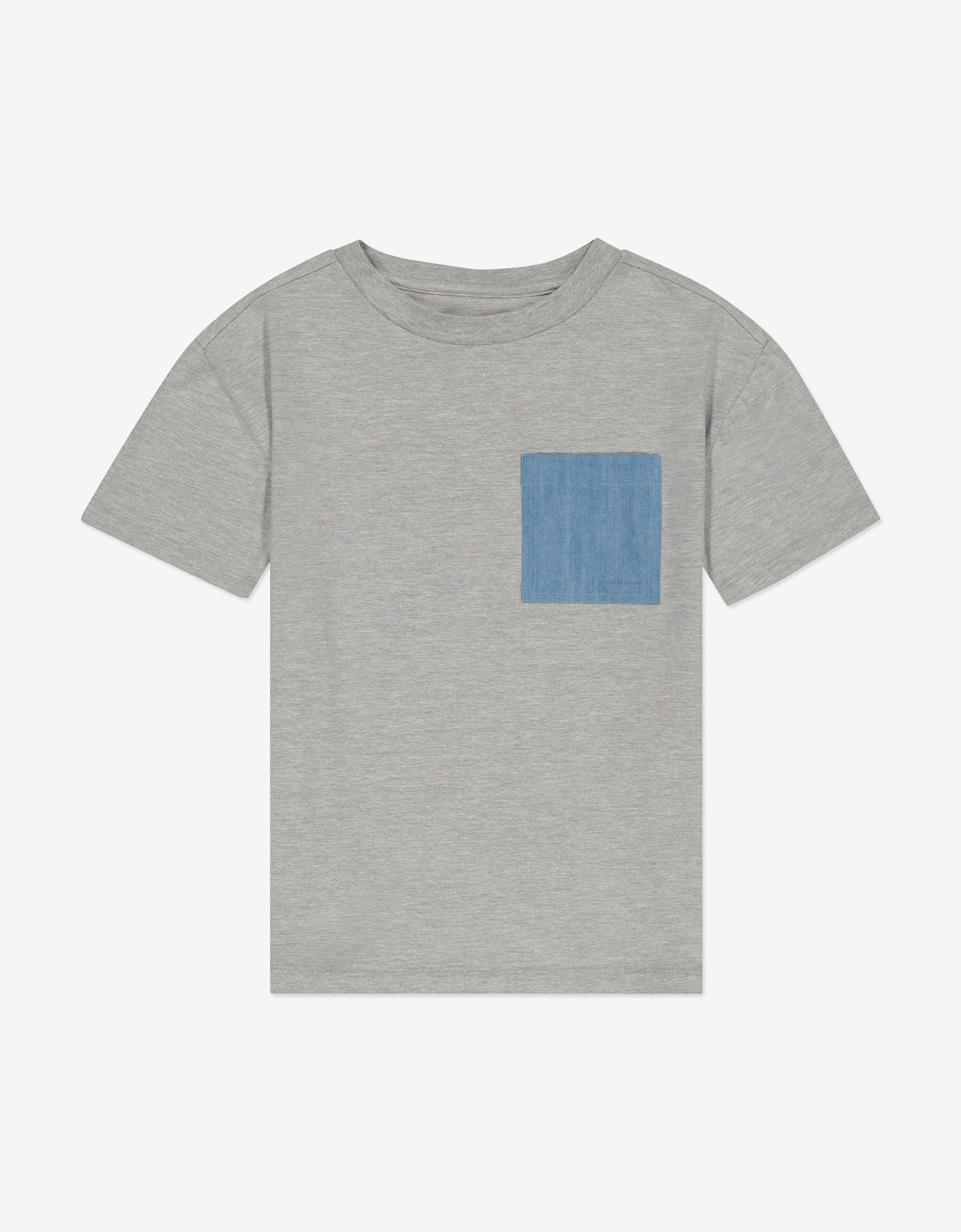 Kids Pocket T-Shirt in Grey, 5 of 4