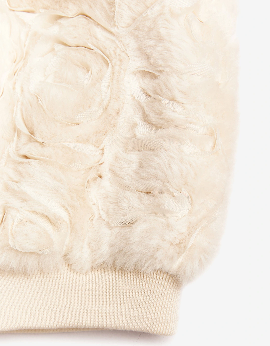 BCBGMAXAZRIA Girls Texture Fur Bomber Jacket in Pink