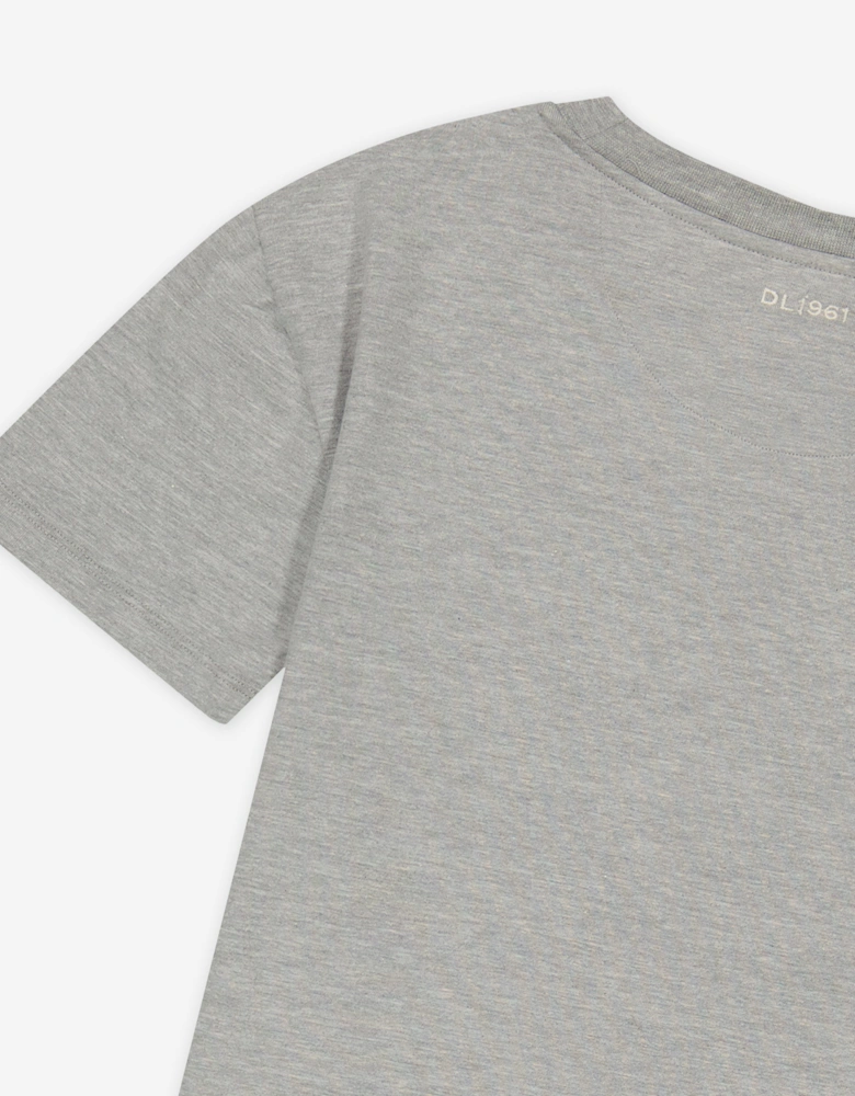 Kids Pocket T-Shirt in Grey