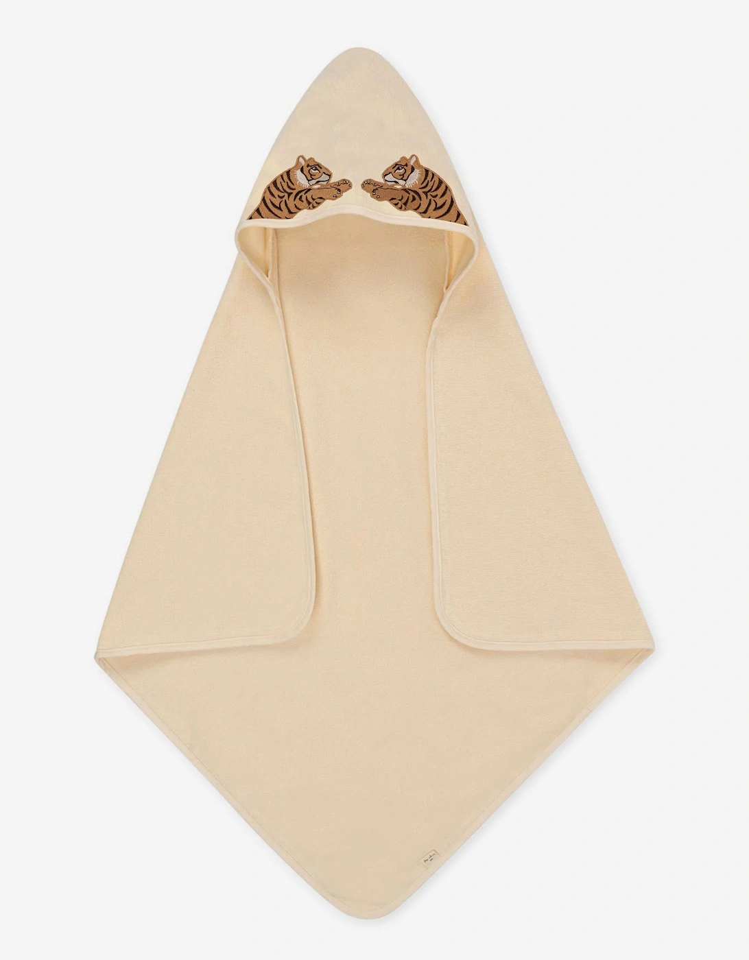Konges Sløjd Kids Embroidered Tiger Terry Towel in Beige, 4 of 3