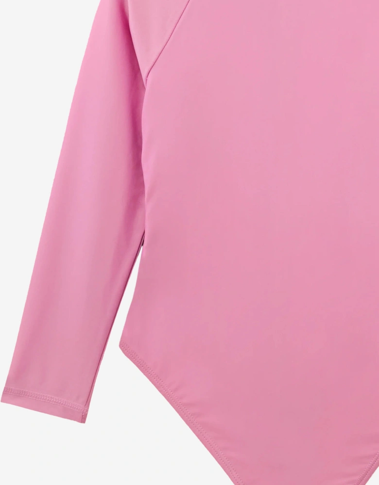 Girls Hop The Bunny Swimsuit in Pink (UPF50+)