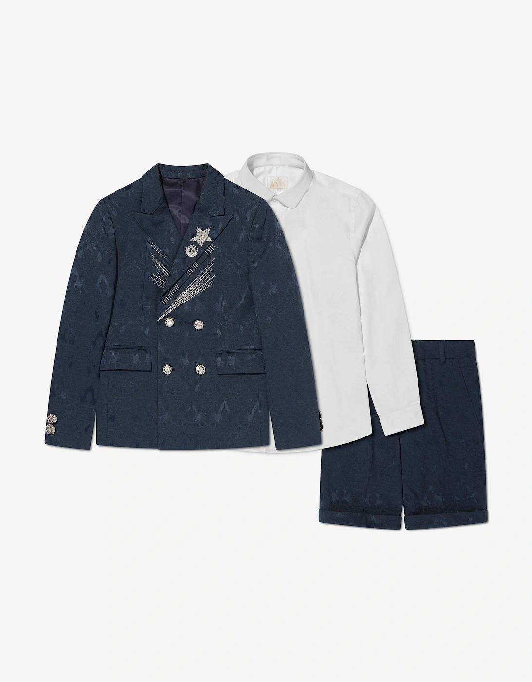 Boys Dan Suit Set in Blue, 6 of 5
