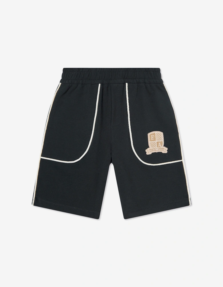 Boys Logo Bermuda Shorts in Navy