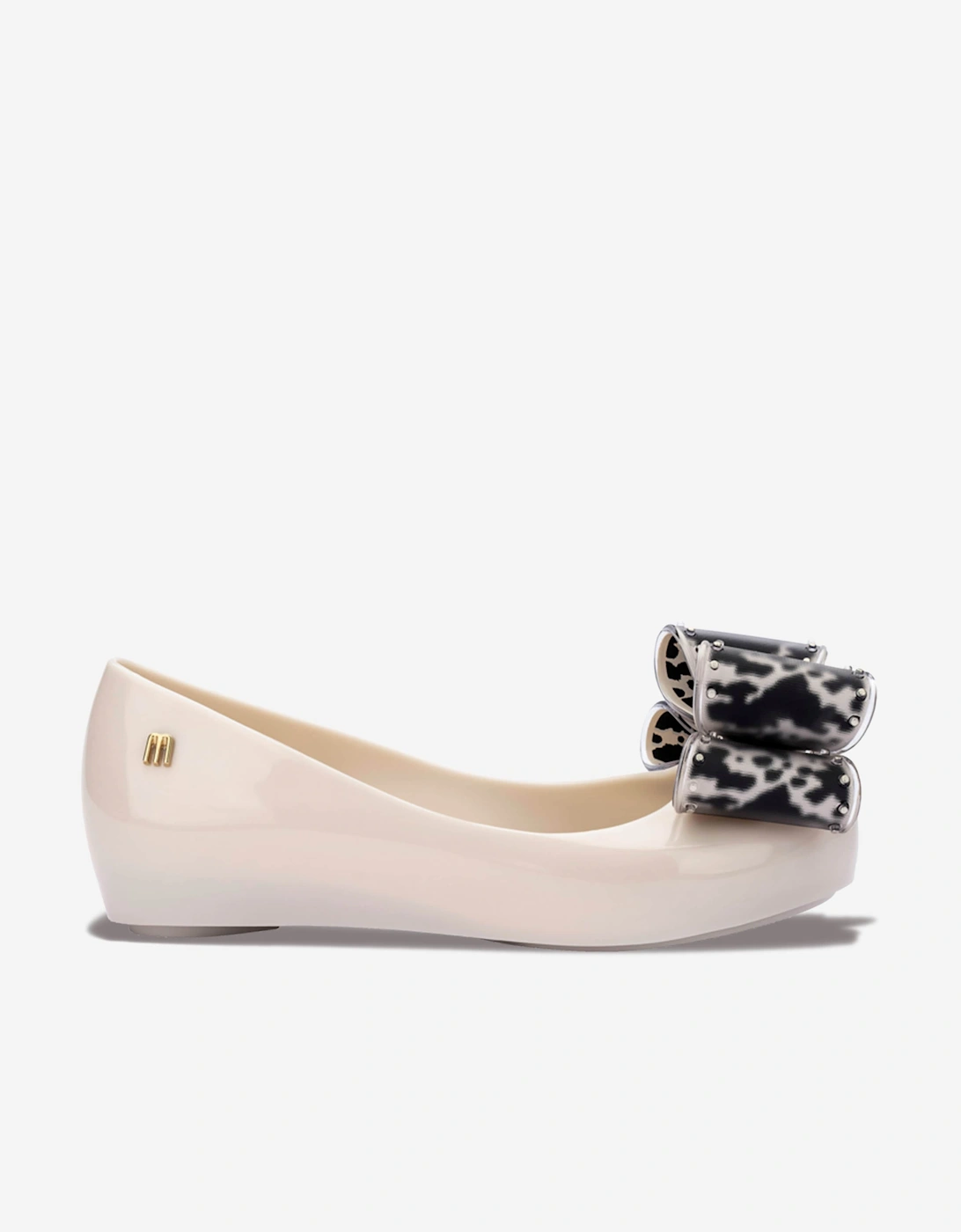 Girls Ultragirl Classic Bow Ballerinas in Ivory, 5 of 4