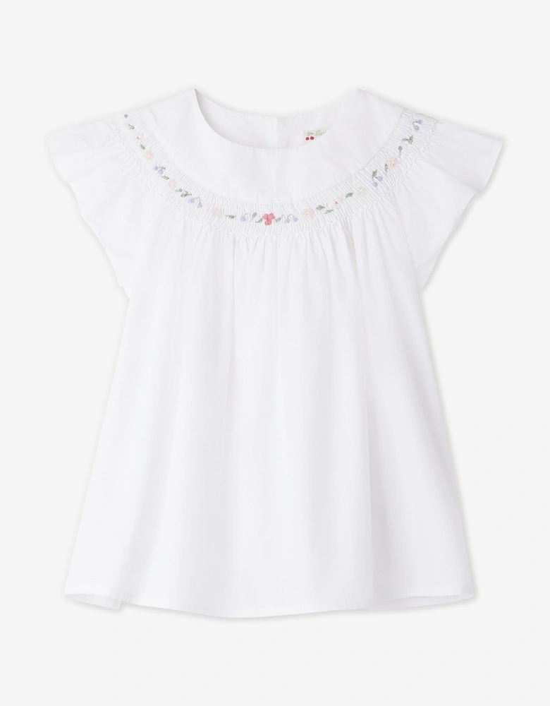 Girls Fillys Blouse in White