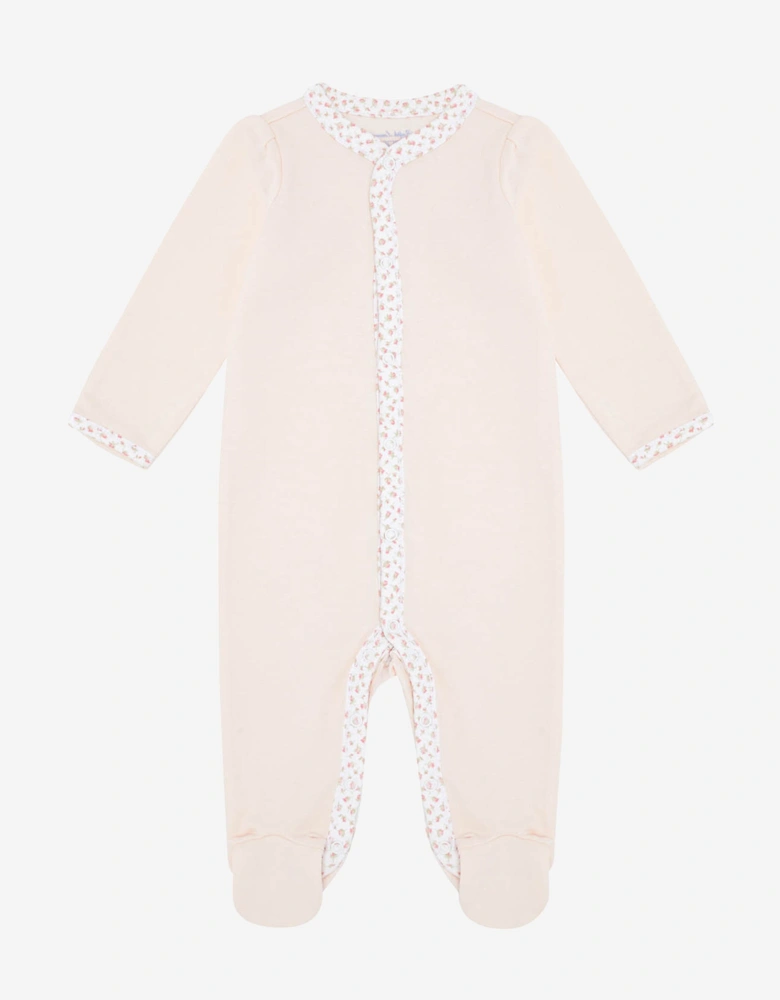 Baby Girls Logo Babygrow in Pink