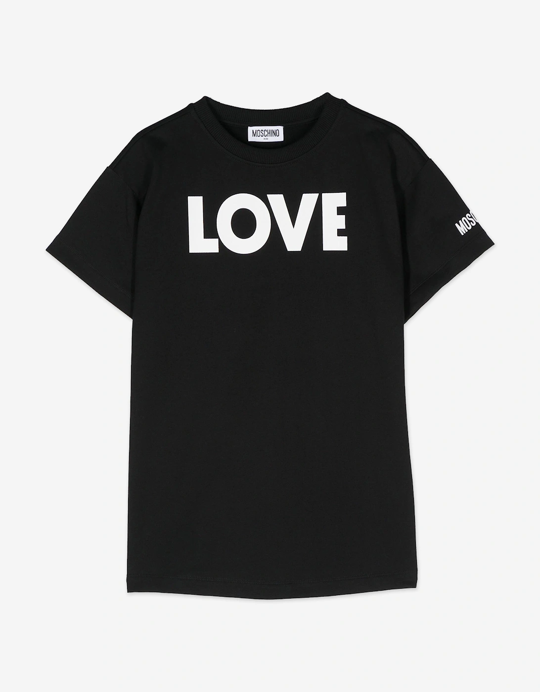 Girls Love Jersey Dress in Black, 5 of 4