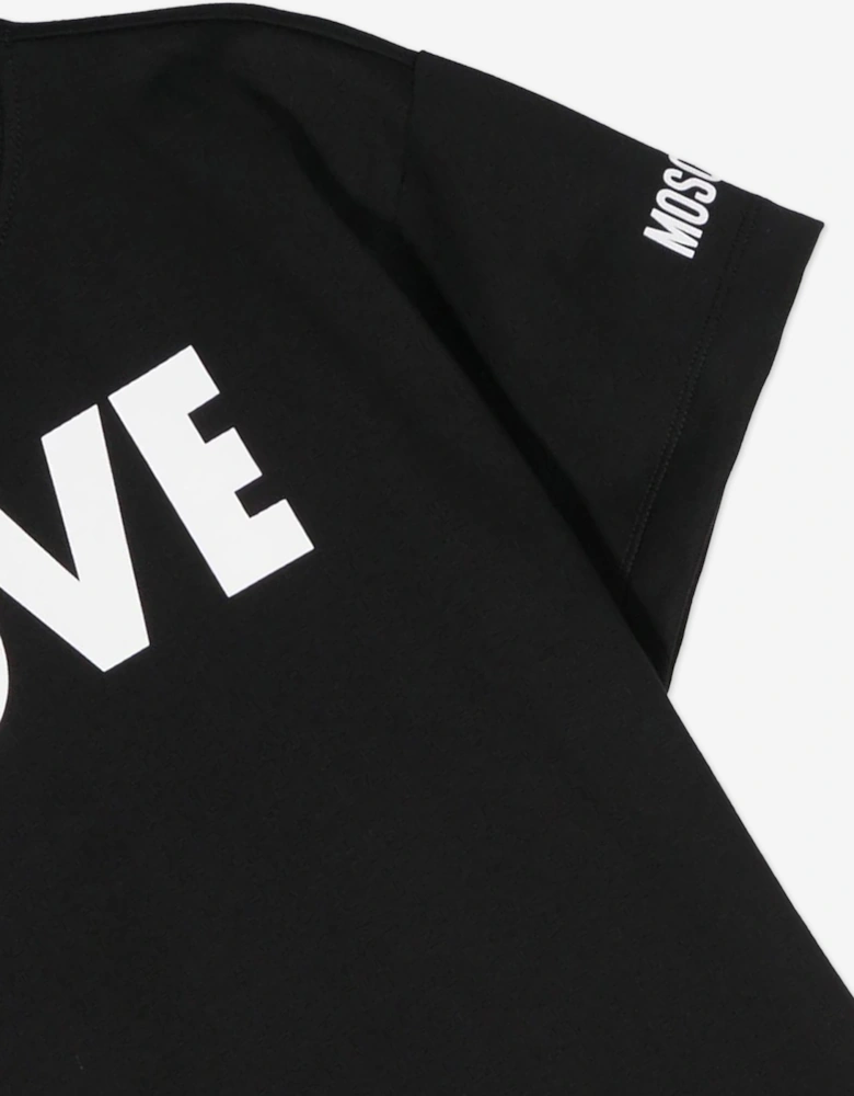 Girls Love Jersey Dress in Black