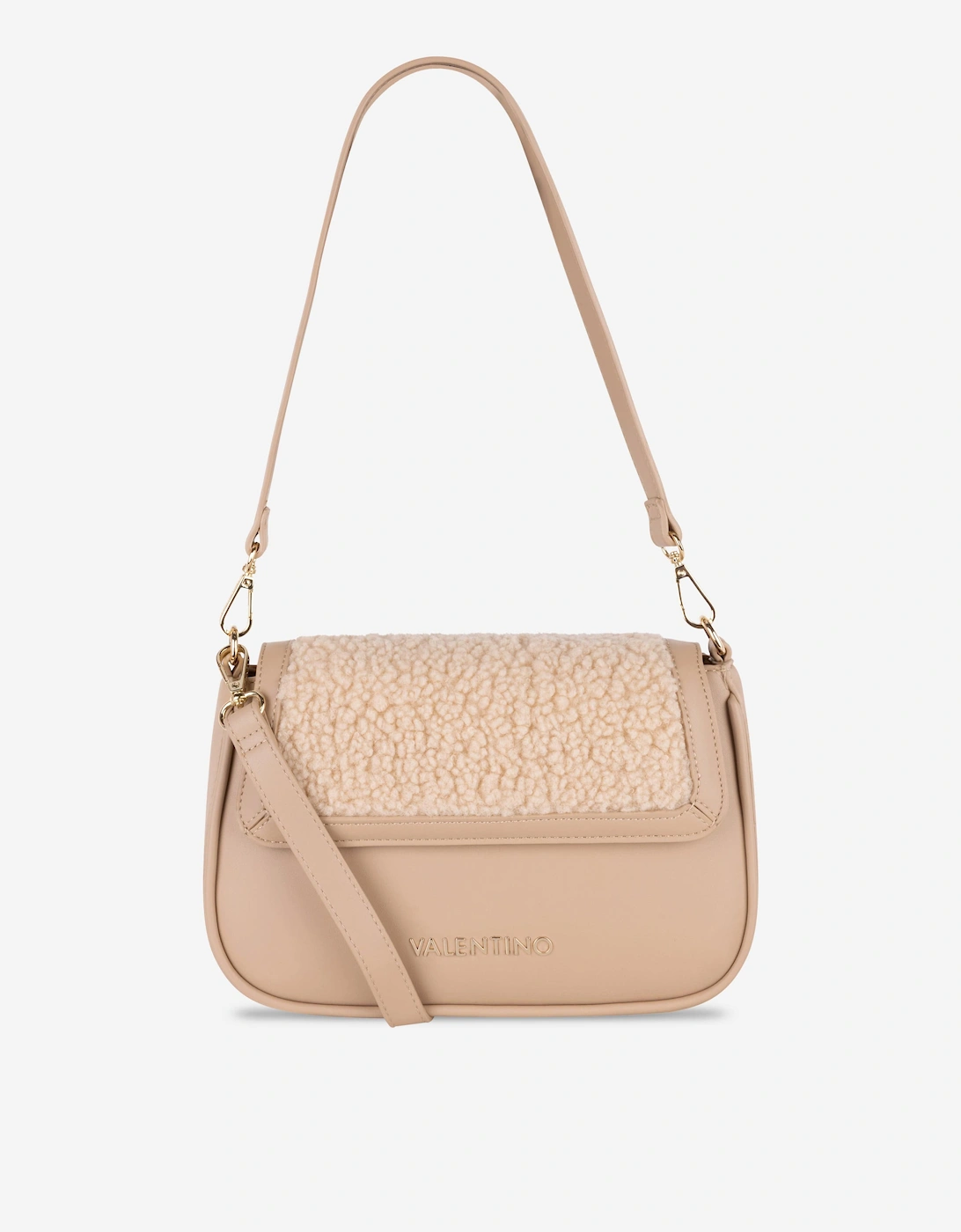 Girl's Valentino Shari Flap Bag in Beige (26cm) - Cream - Size: ONE size,