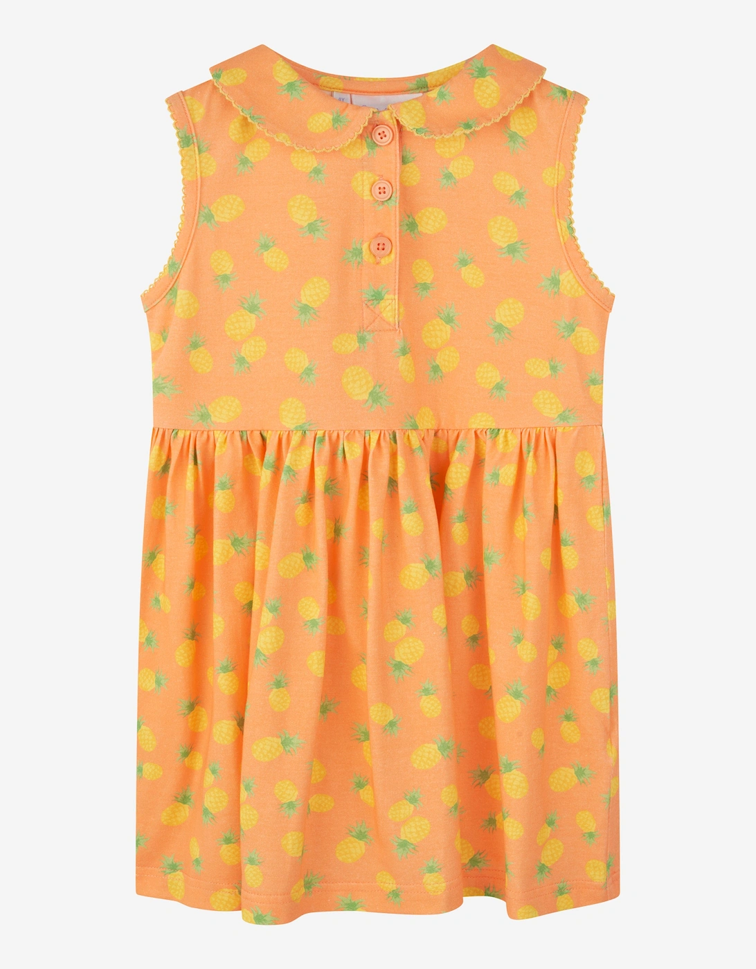 Girls Pineapple Dress in Orange, 6 of 5