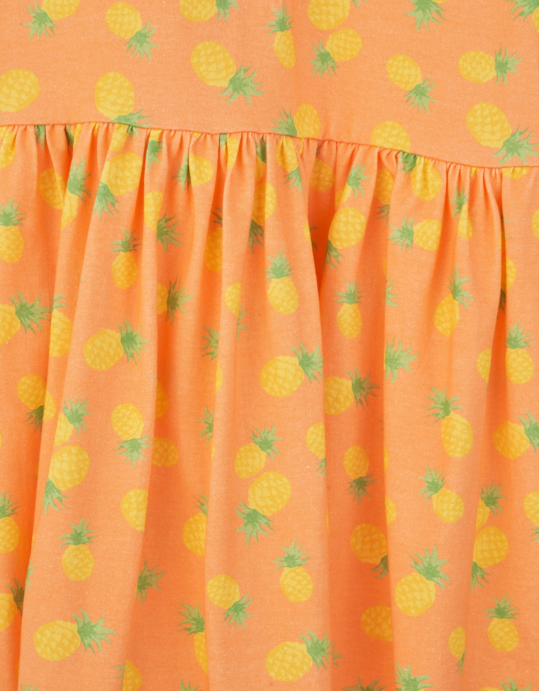 Girls Pineapple Dress in Orange